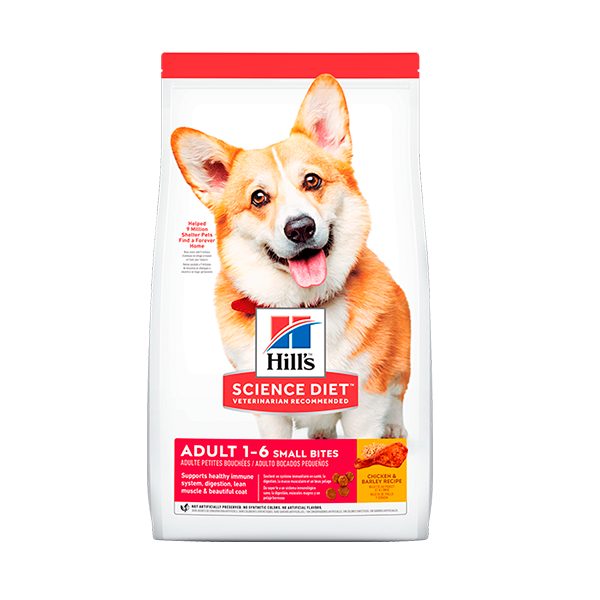 Hills Science Diet Adult Small Bites 1-6 Chicken & Barley Recipe