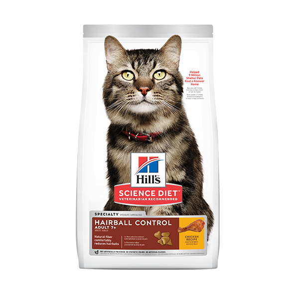 Hills Science Diet Adult 7+ Hairball Control