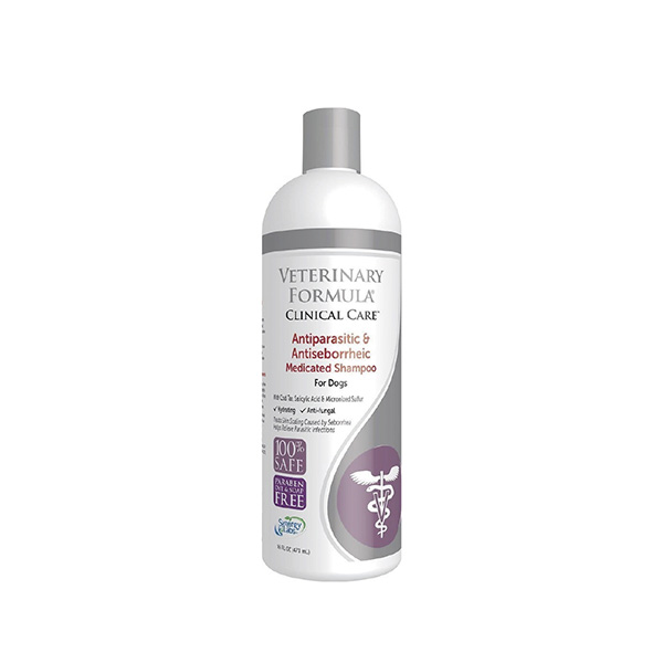 Shampoo Veterinary Fórmula Solutions Care Antiparasitario y Anti-seborreico