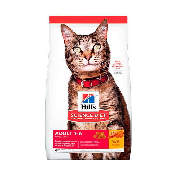 Hills Science Diet Feline Adul 1-6