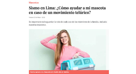 Sismo en Lima: ¿Cómo ayudar a mi mascota en caso de un movimiento telúrico?